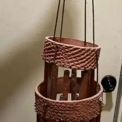 Vintage Handmade Terracotta Clay Wind Chime