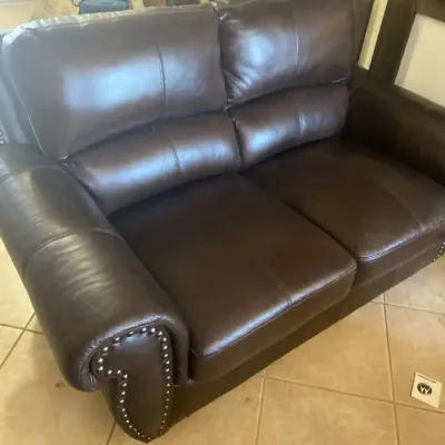Cover Girl Loveseat From the Masland Duraleather Company
