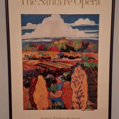 1999 Santa Fe Opera 43rd Season Poster Hand-Signed by Artist Susan Amstater