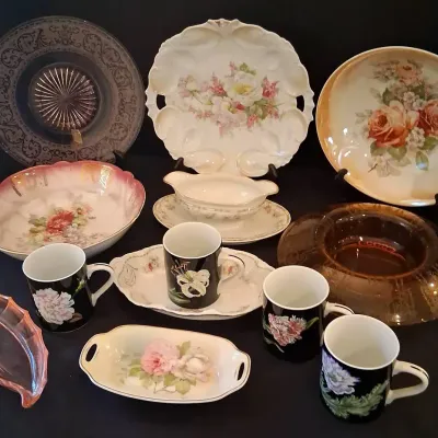 Tiffany & Co. Mrs. Delany's Flowers Mugs, Theodore Haviland Limoges & More