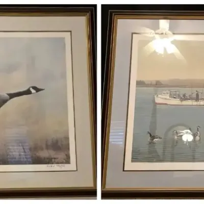 Ron Holyfield “Power and Grace” Signed Limited Edition & Robert B. Dance “The Residents” Framed Wild
