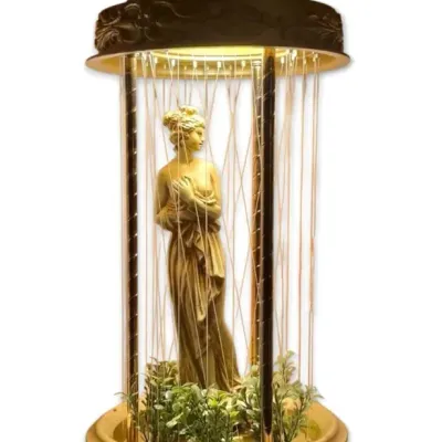 Mid century shower lite goddess rain oil lamp