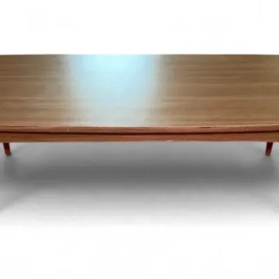 Mid century coffee table with formica wood grain top 2