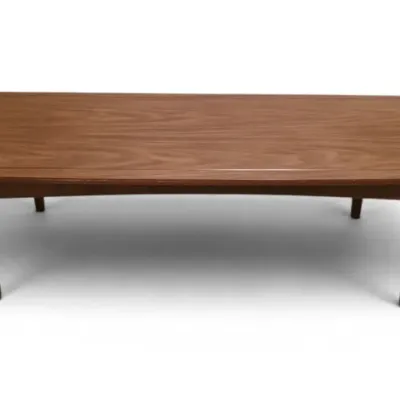 Mid century coffee table with formica wood grain top 1