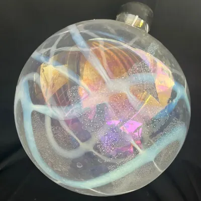 Hand-blown Glass Decorative Glass Orb 11”