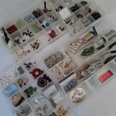 Jewelry Kit- Glass Beads, Pearls, Stones, Crystals, Tools And More!