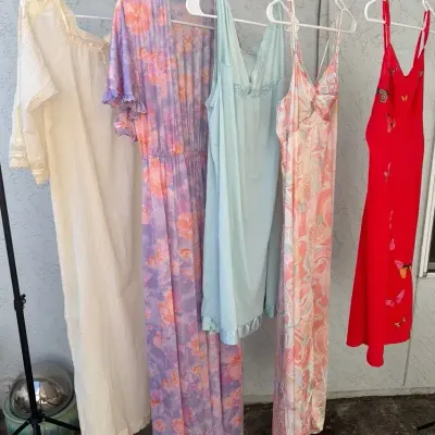 Vintage Nightgowns: (1) Christian Dior & (4) Vanity Fair