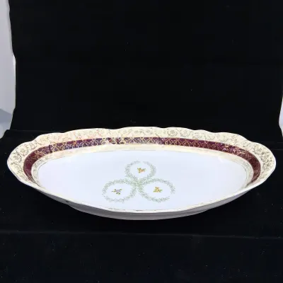 Antique Charles Ahrenfeldt Austria Porcelain Platter