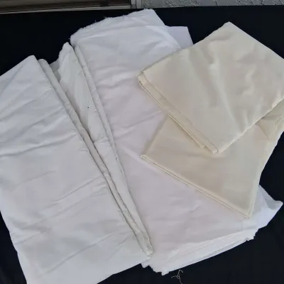 White /Cream Cotton Fabrics