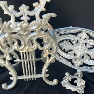 Silver Colored Decorative Metal Items