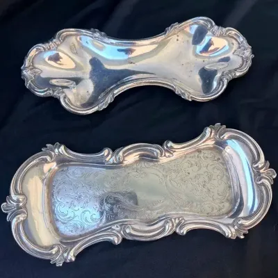 Silver Plated Snuffer Trays
