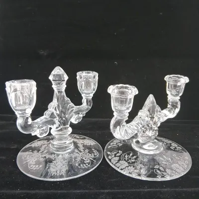 Glass Candle Holders - (C) 
