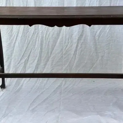 Antique Dark Wood Hallway Sofa Table