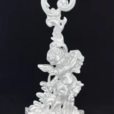 Vintage Victorian Style Figural Cherub Grapes Doorstop