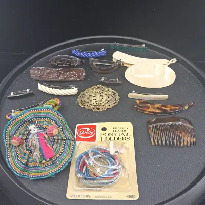 Vintage Hair Pins And Holders