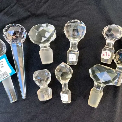 Glass and Crystal Decanter and Bottle Stoppers