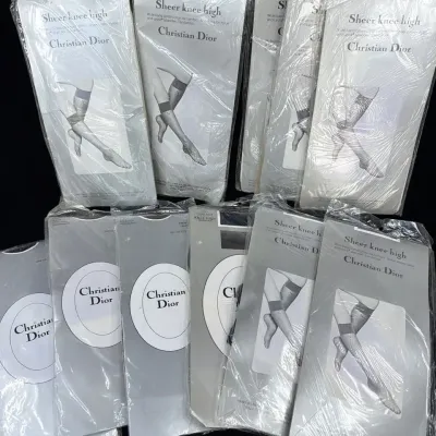 Christian Dior Knee High Sandalfoot One Size 8.5-11 Assorted Colors 11pc