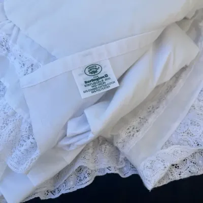Vintage Laura Ashley (King) Sheet And 2 Pillow Shams 
