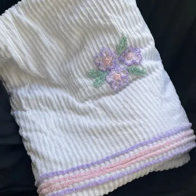 Vintage Chenille Bedspread (King) Needs Repair