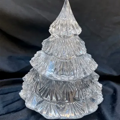 Crystal Christmas Tree Decorative Container