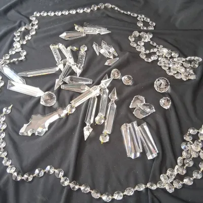 Clear Pendants And Beads Of All Shapes Sizes