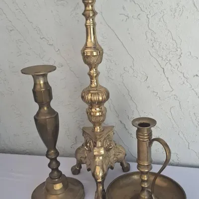 Brass Candle Holders 
