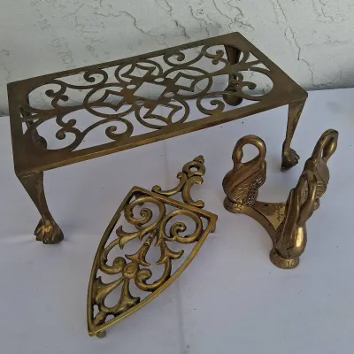 Decorative Polished Brass Stands