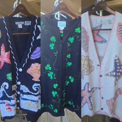 Raphels, Quacker Factory & Design Options Women's Embellished Sweaters & Vest – Sizes L, XL &
