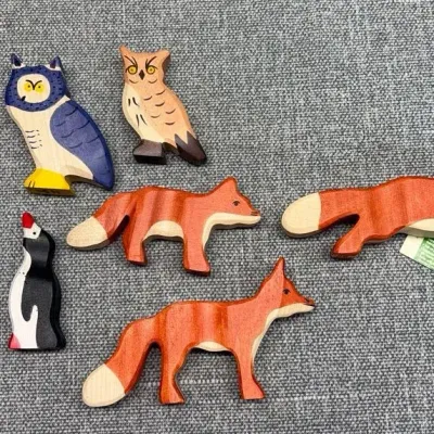 Holztiger Handcrafted And Handpainted Wooden Animals