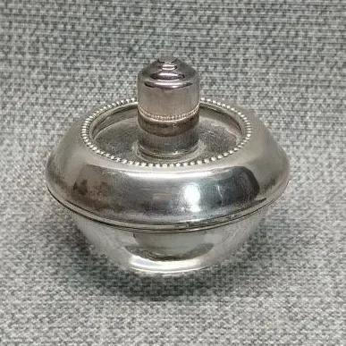 Frank M. Whiting Sterling & Glass Lighter