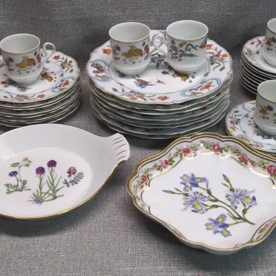 Golden Quail Patterned China by Haviland Limoges