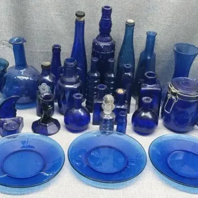 Cobalt Blue Glass Collection 