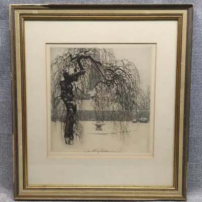 Hietying Vinna Etching by Luigi Kasimir