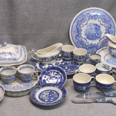 Made In England Blue and White China