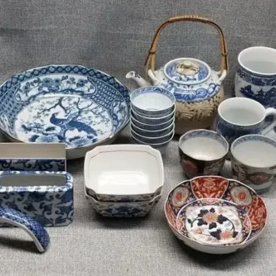Asian Style Blue Porcelain