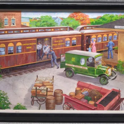 W.A. Charnstrom Train Station Print