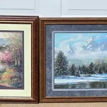 Signed Framed Landscape Art (4Pc): Sarto, Sambataro, Sung Kim