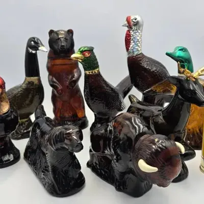 Vintage Avon Hunting & Wildlife Animal Aftershave Decanters (10Pc)