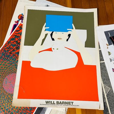 Sale Photo Thumbnail #67: Vintage Will Barnet exhibition poster 