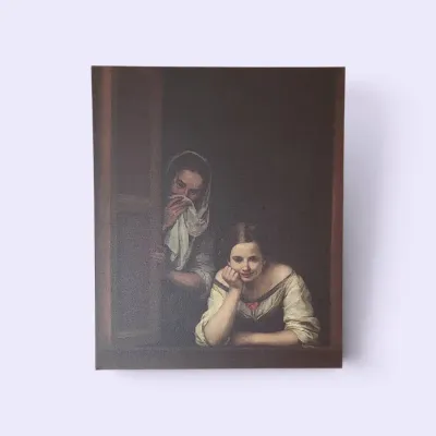 JB102 Two Women at a Window Canvas Print