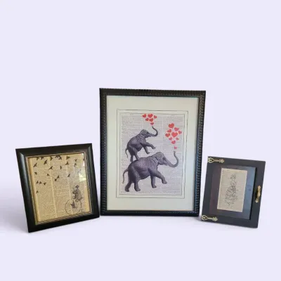 JB108 Whimsical Mixed Media & Literary Art Print Collection