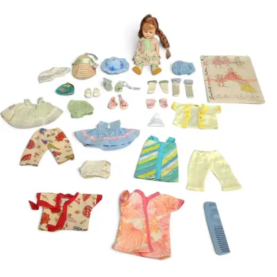 JB119 Vintage 8" Ginny Style Doll Wardrobe Ensemble with Simplicity Pattern