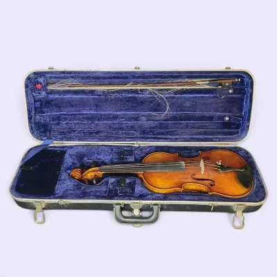 JB113 Vintage Violin / Fiddle Outfit with Bow and Hard Case