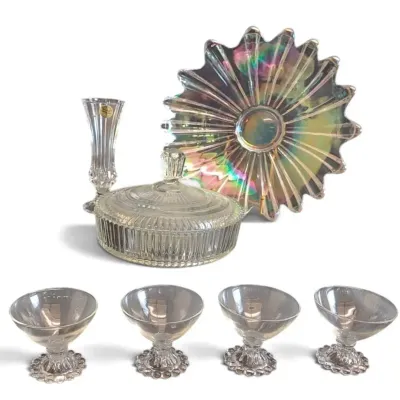 JB156 Federal Glass, Cristal D'Arques & Anchor Hocking Glass Pieces 
