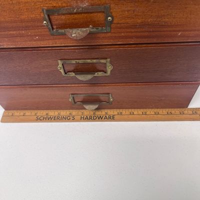 LOT 66: Wooden Jewelry Box