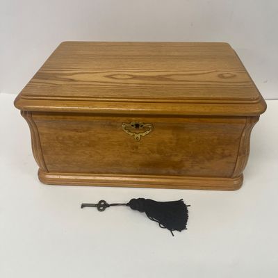 LOT 70: Huge Costume Jewelry Lot With Wooden Jewelry Box