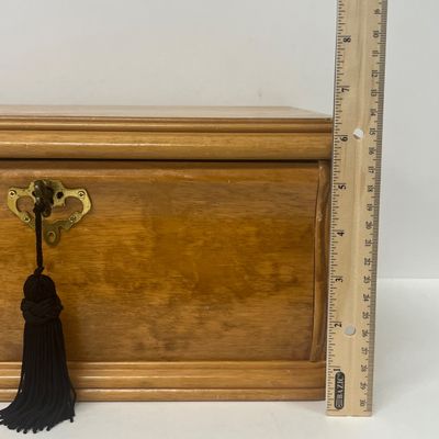 LOT 70: Huge Costume Jewelry Lot With Wooden Jewelry Box
