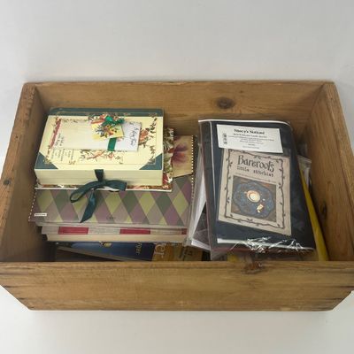LOT 69: Home Decor/Sewing Lot in Vintage Box