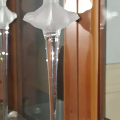Sale Photo Thumbnail #615: Sasaki wings crystal candlestick