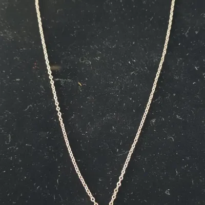 Sale Photo Thumbnail #680: Sterling silver and mother of pearl sea turtle pendant necklace